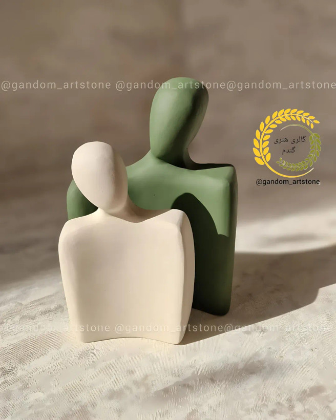ست دکوری نظم دهنده میز آرایش 28 تیکه با ترکیب دو رنگ کرم استخونی و سبز