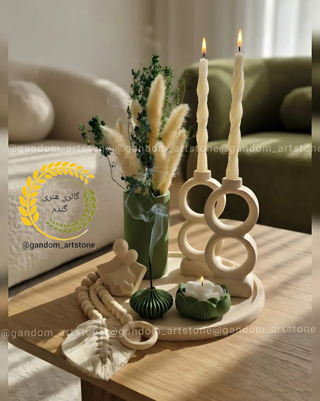 ست دکوری کامل با شمع