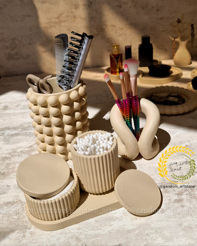 ست نظم دهنده میز آرایش 19 تیکه ، رنگ به سلیقه مشتری