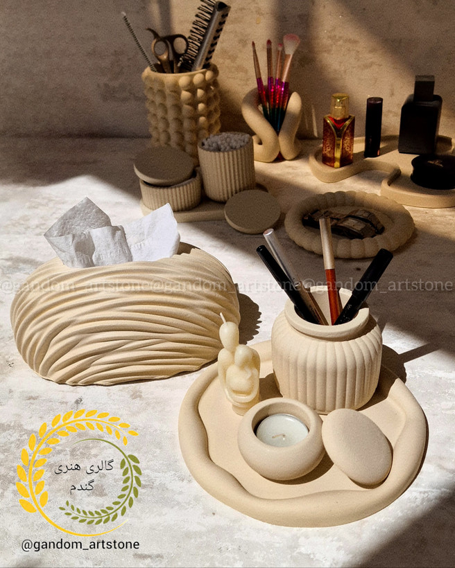 ست نظم دهنده میز آرایش 19 تیکه ، رنگ به سلیقه مشتری