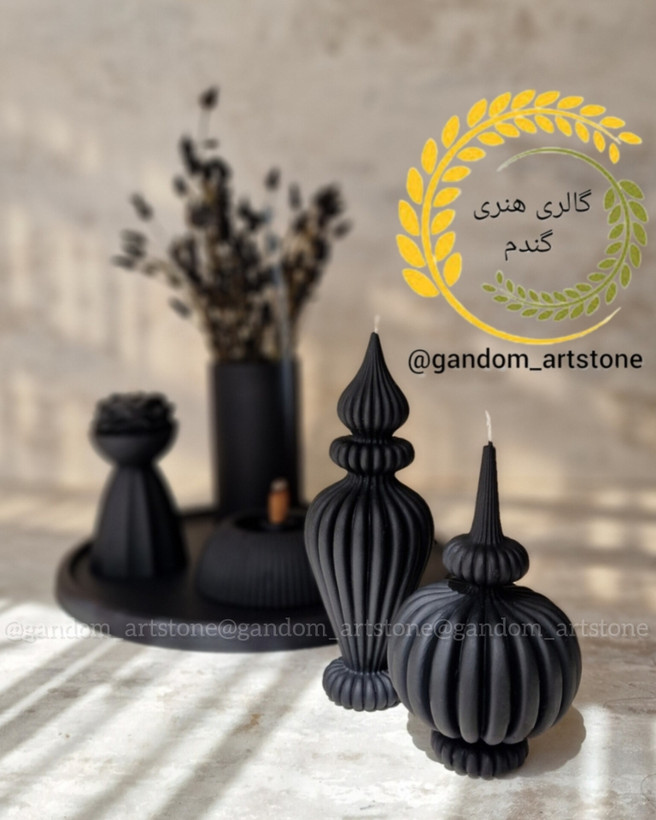 ست کامل دکوری بهمراه شمع ها بدون گل خشک