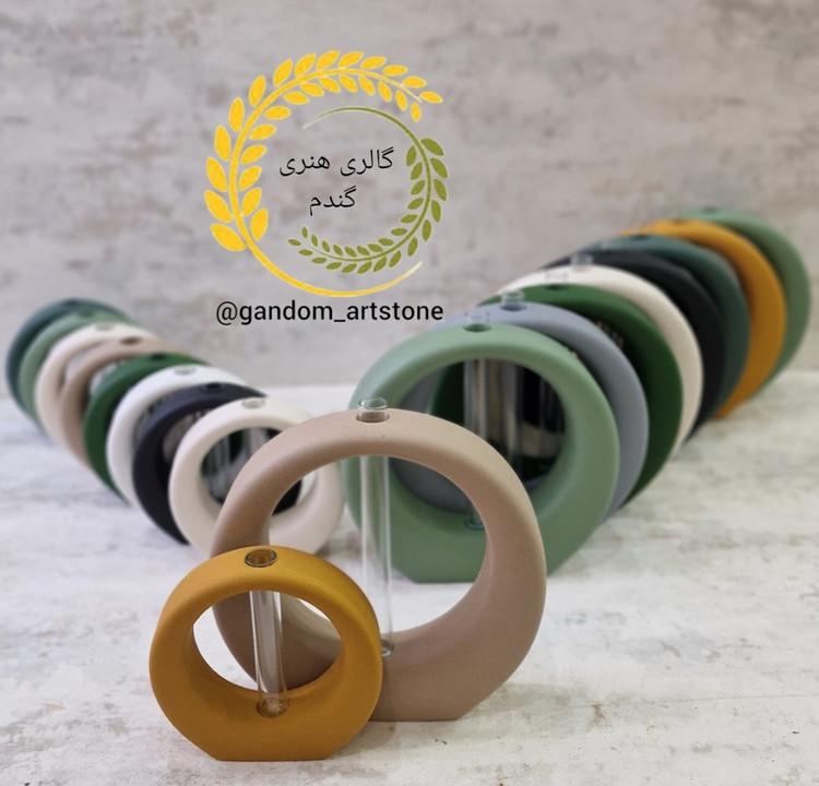 گلجا گلدان حلقه جفتی