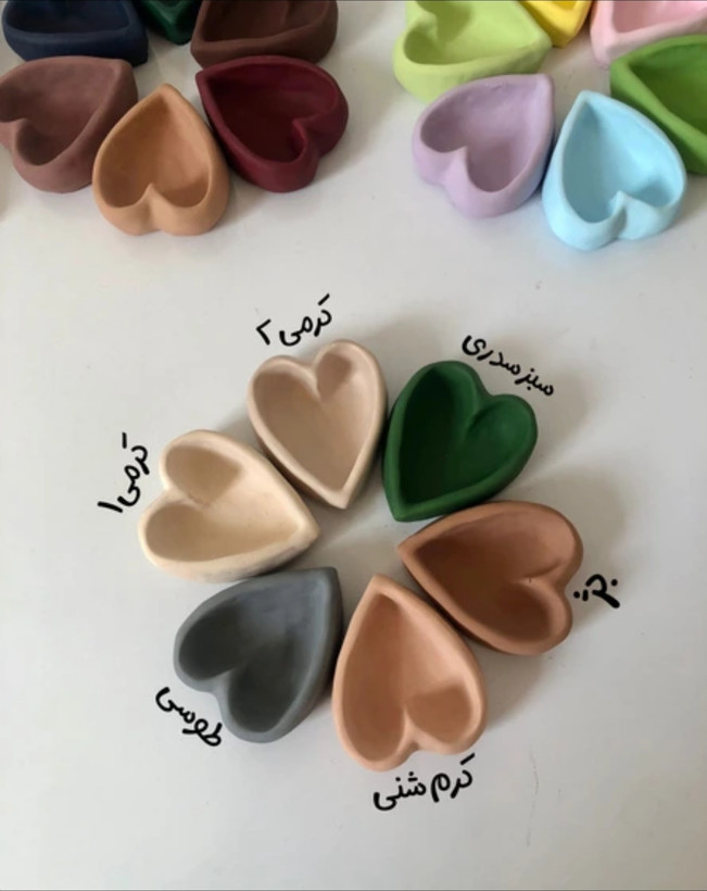 شات قلب دفورمه مناسب شمع و اکسسوری و عکاسی
