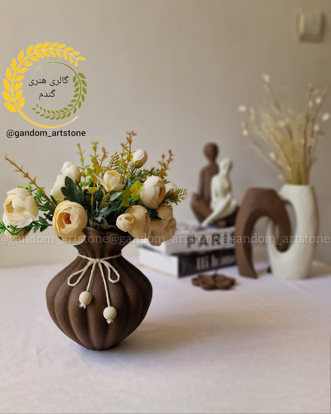 ست دکوری ( جفت گلدون دو قلو تو دلی، گلدون پرنسی _مجسمه دوتایی زوج وجاعودی )